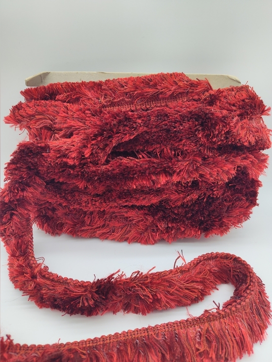 Houles Paris Other - HOULÈS PARIS Vintage Red Brush Fringe Trim Five (5) Yards French Passementerie